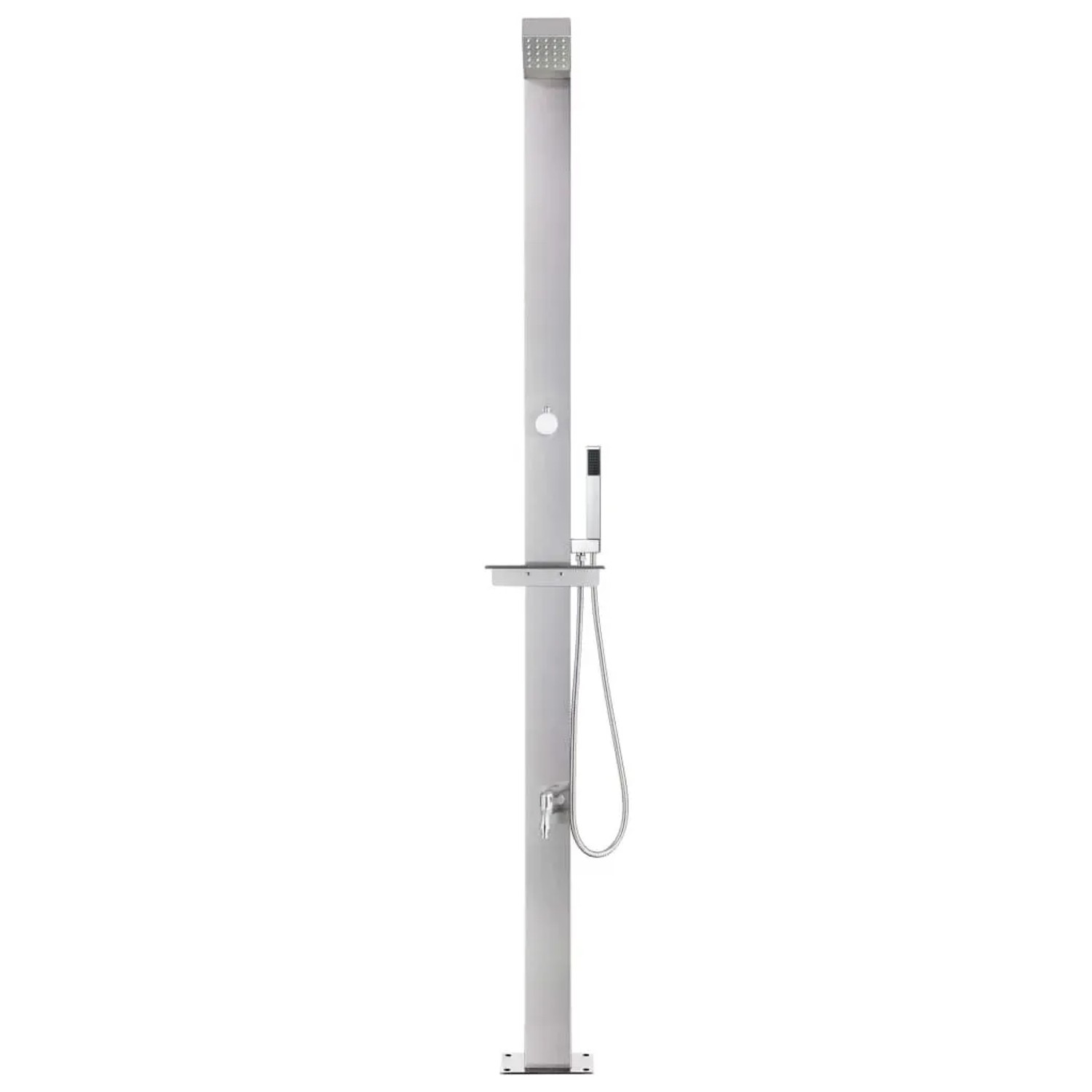 vidaXL Gartendusche 220 cm Edelstahl 315939_3
