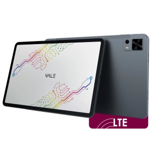 Vale Tablet V12E LTE mit 30,5 cm (12 Zoll) Display in Dunkelgrau.