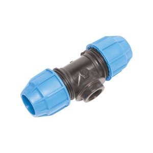 LUX-TOOLS T-Stück für PE-Rohre, 32 mm x 24,1 mm (Rp 3/4), aus dem Bereich Kaltwassersysteme.
