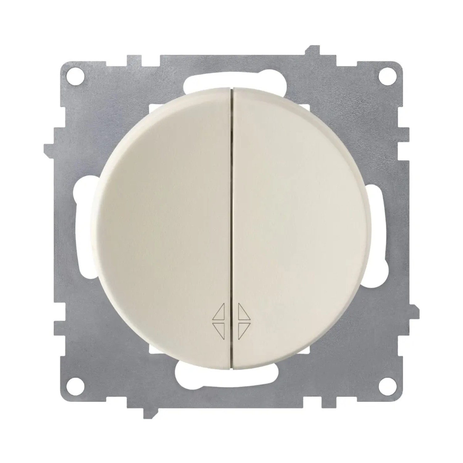 OneKeyElectro Wechselschalter 2fach Unterputz ohne Rahmen Beige