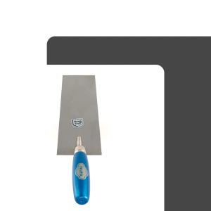Berner Putzkelle 16cm mit blauem Holzgriff. Maurerkelle für Farben- & Tapetenzubehör.
