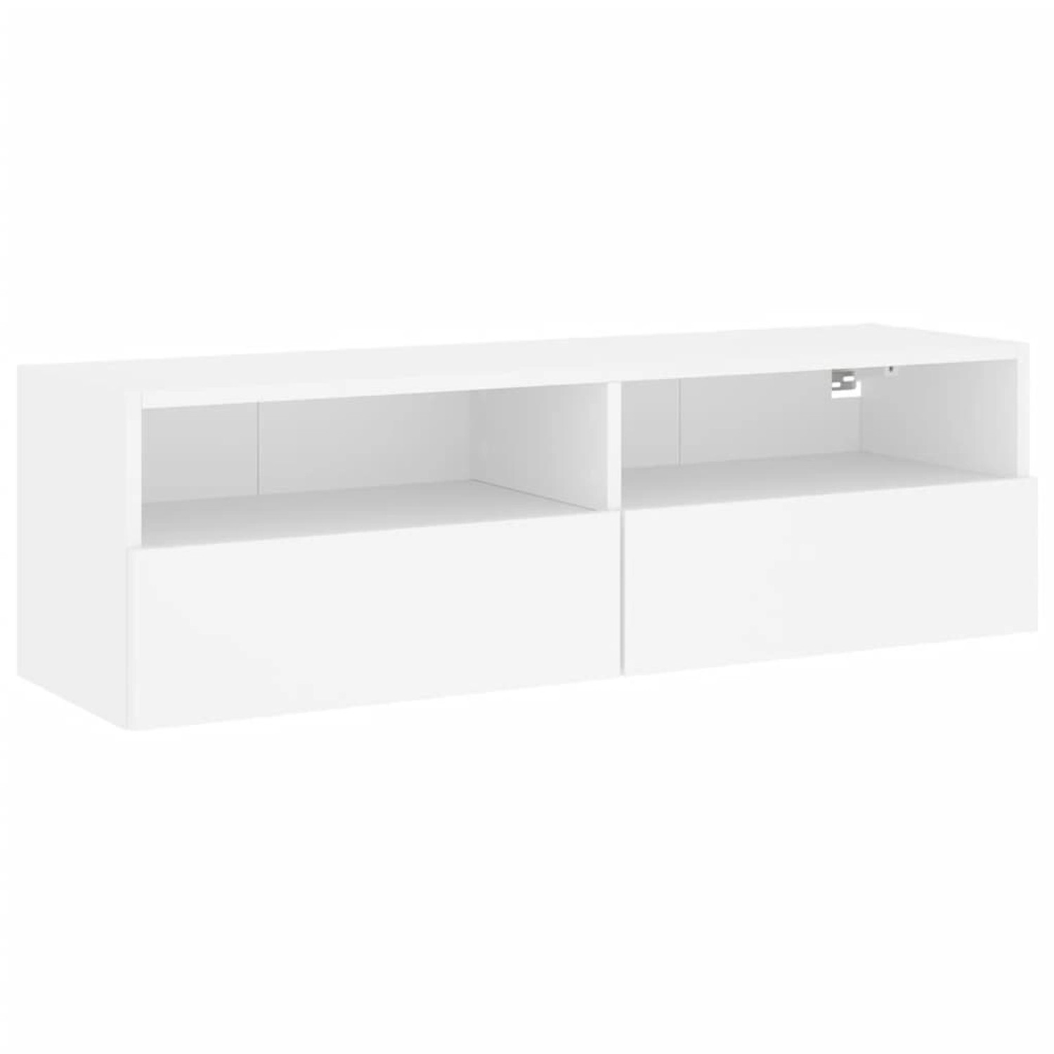 vidaXL TV-Wandschrank Weiß 100x30x30 cm Holzwerkstoff 836882