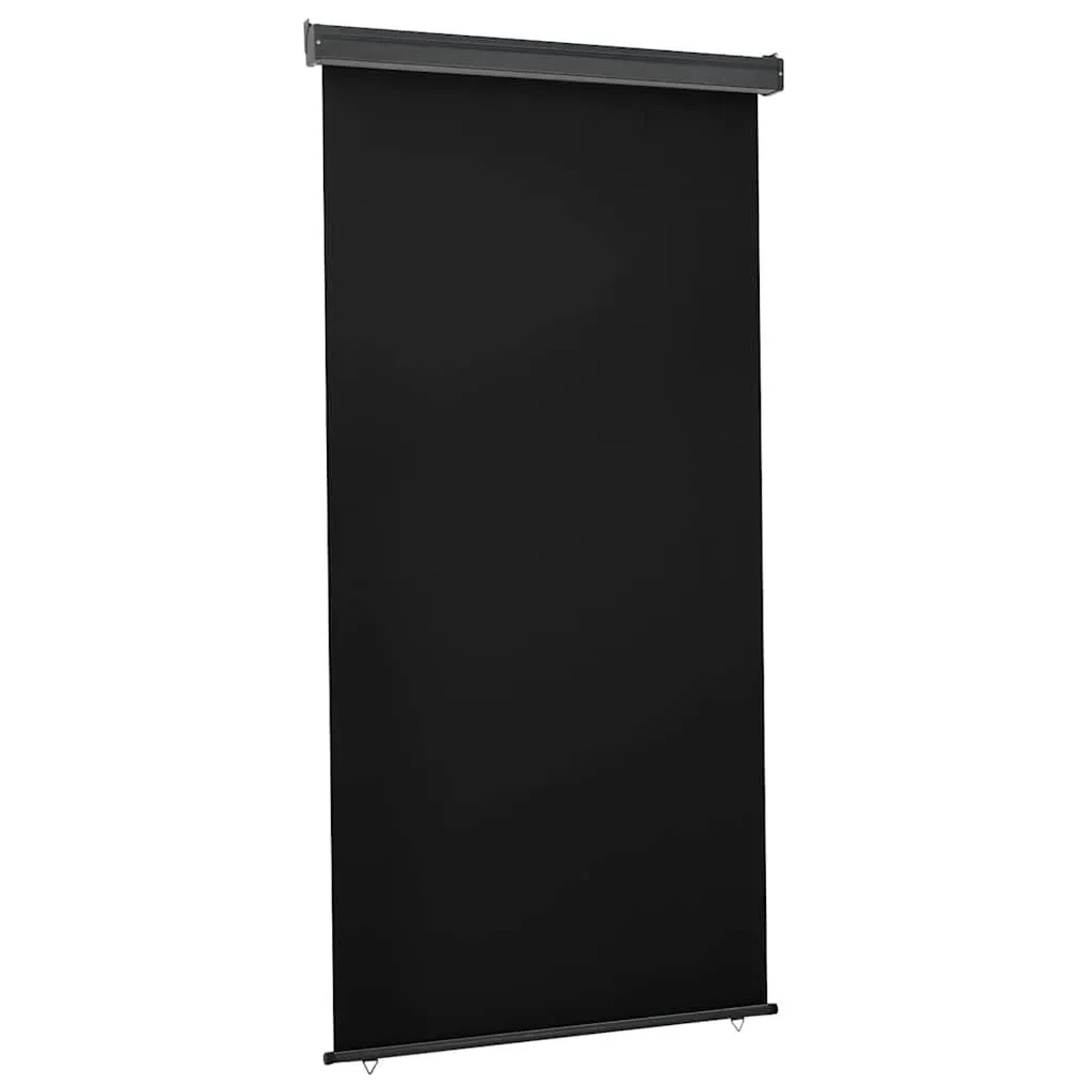vidaXL Balkon-Seitenmarkise 125x250 cm Schwarz 48418