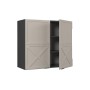 Vicco Hängeschrank Fame-Line, grau-beige mit anthrazitfarbenem Korpus, 80 cm breit.