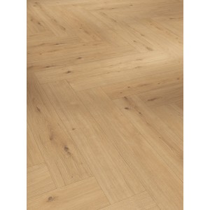 Parador Vinylboden Modular One Fischgrät Eiche Atmosphere Natur, Detailansicht des Verlegemusters.