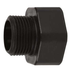Adapter für Einhell Hauswasserwerk, Gewindeanschluss aus Kunststoff.