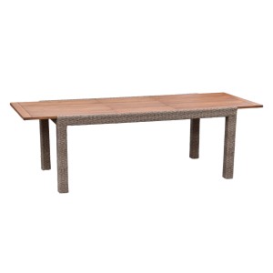 Ausziehbarer, rechteckiger Merxx Gartentisch aus Akazie, 100x75 cm. Ideal für Garten & Terrasse.