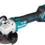 Makita Akku-Winkelschleifer DGA513Z (18V, Solo) mit Schleifscheibe und Zusatzhandgriff.