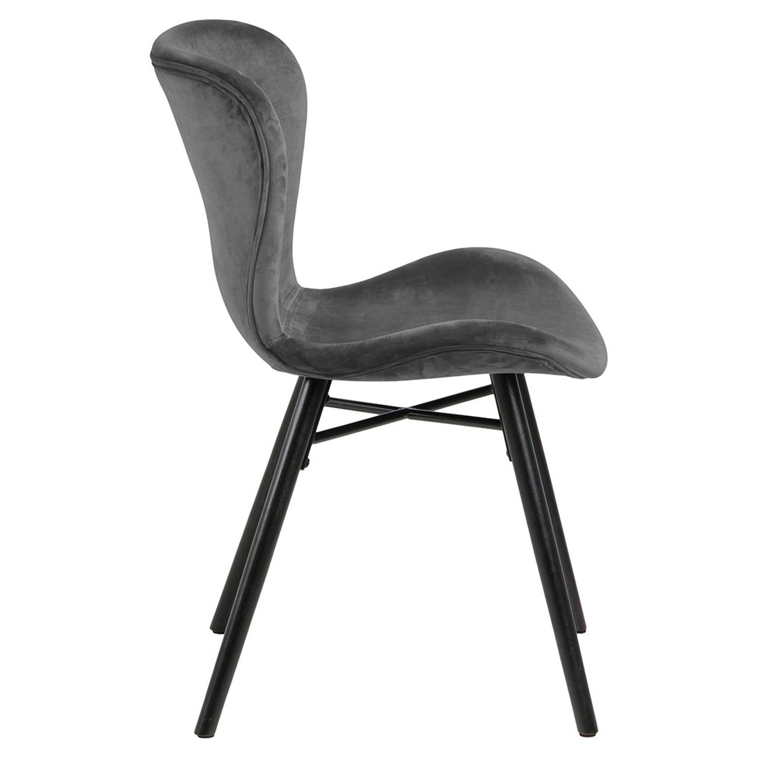 ebuy24 Batilda -A1 Esszimmerstuhl Velours Grau günstig online kaufen