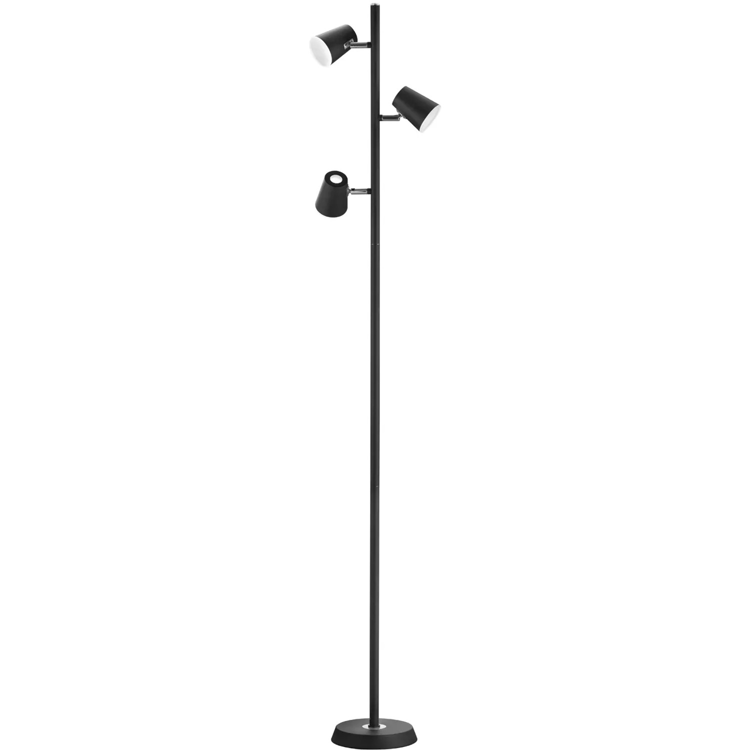 LED Stehleuchte Nacho in Schwarz-matt und Weiß 3x 4W 1410lm