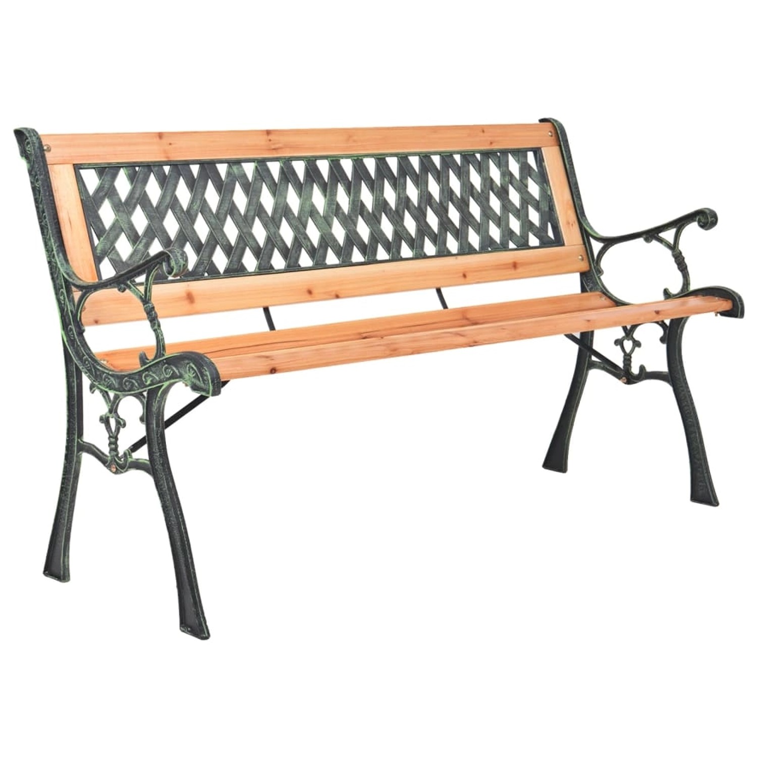 vidaXL Gartenbank 116 cm Gusseisen und Massivholz Tanne 319571 günstig online kaufen
