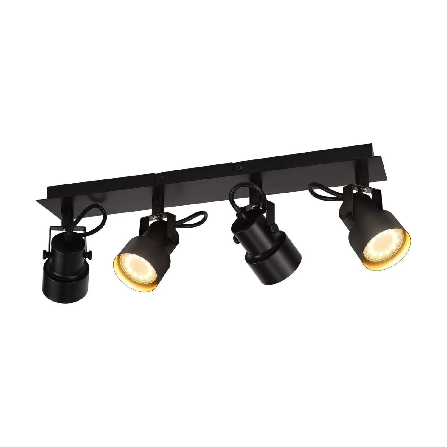 NETTLIFE Deckenstrahler aus Metall L43cm Schwarz 25W