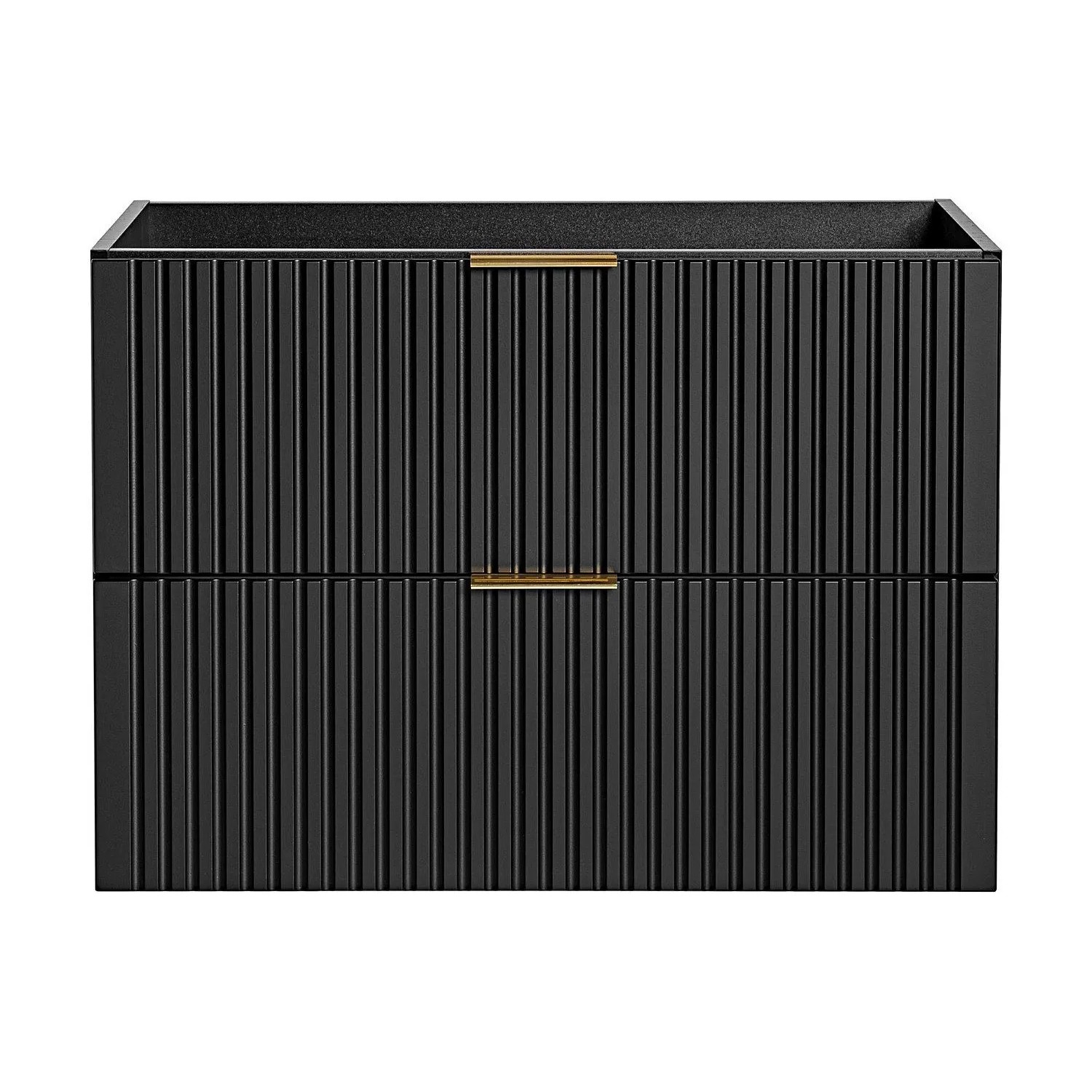 Vente-unique Waschbeckenunterschrank Zevara Schwarz 80 cm
