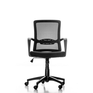 Jet-Line Ergonomischer Bürostuhl Calgory Mesh Schwarz mit Kippfunktion Höhenverstellbar