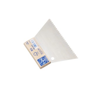 LUX Zahnspachtel Classic, sehr grobe Zahnung, 180mm breit, für Klebstoff und Leim.