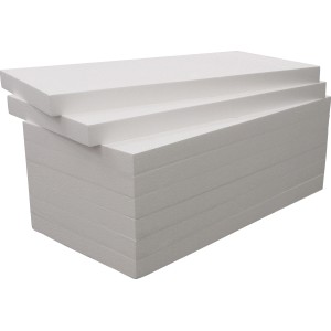 Styropor-Sockeldämmplatten EPS 035, 80 mm stark, für effiziente Wärmedämmung.