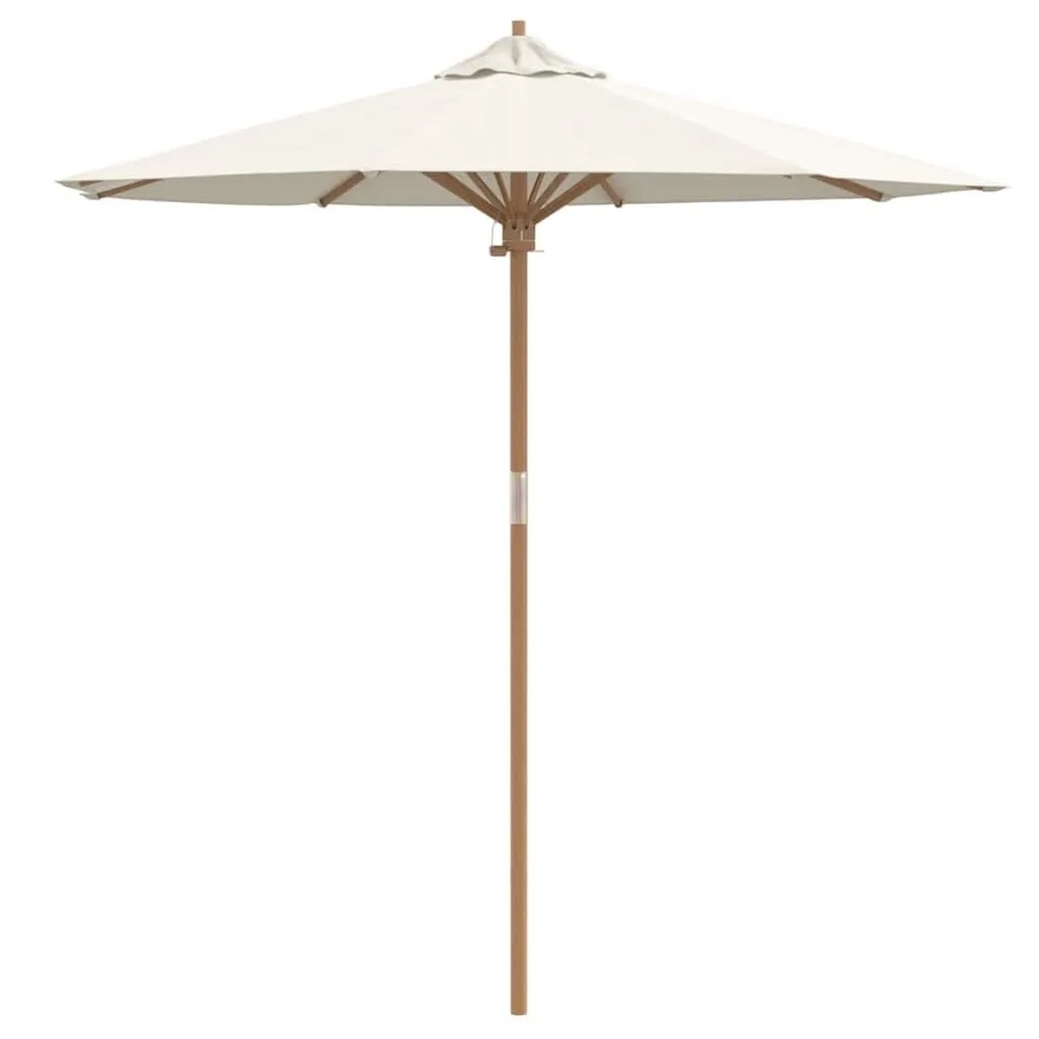 vidaXL Gartenparasol Cremeweiß 217 x 217 x 230 cm Bambus 4108081 günstig online kaufen