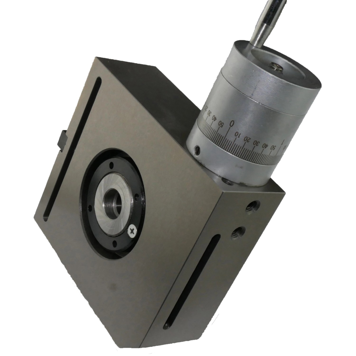 Rotwerk Teilapparat T 100 für Drehmaschine, horizontal und vertikal montierbar.