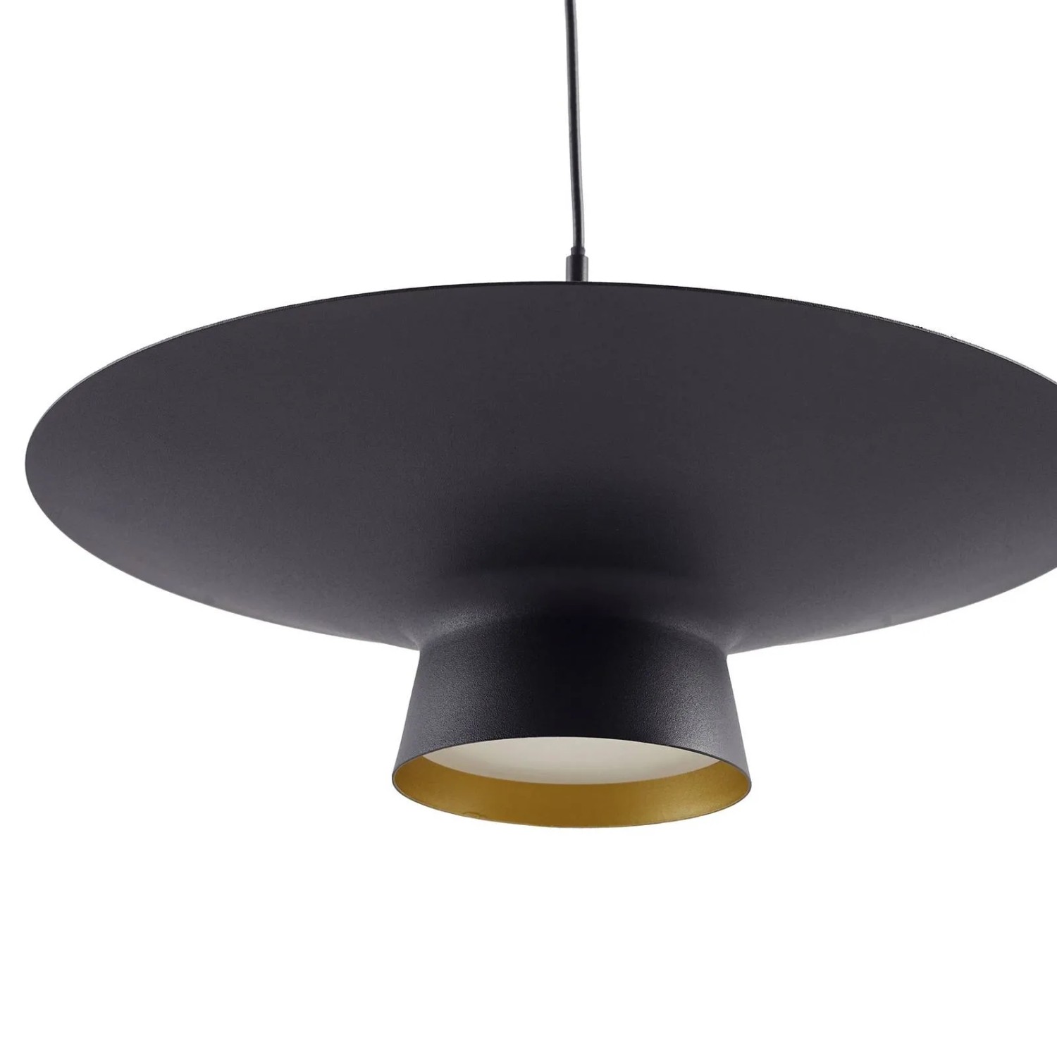 Moderne, dimmbare LED-Pendelleuchte Lindby Norvind, schwarz, 6-flammig, aus Metall für Wohnzimmer.