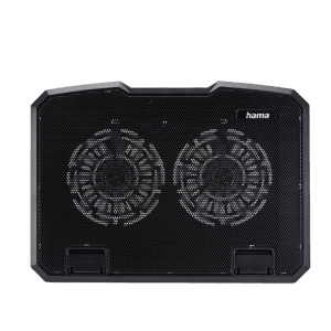 Hama Laptop-Kühler Black Metal mit 2 Lüftern für Laptops bis 15,6 Zoll.