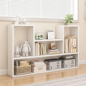 Rebiko Weißes Regal Modernes Wandregal Im Loft-stil für Bücher Offenes Wohnzimmer 100 Cm