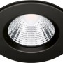 Schwarzer, runder Philips LED-Einbauspot Dive SL261, 5,5W, 2700K, IP65.