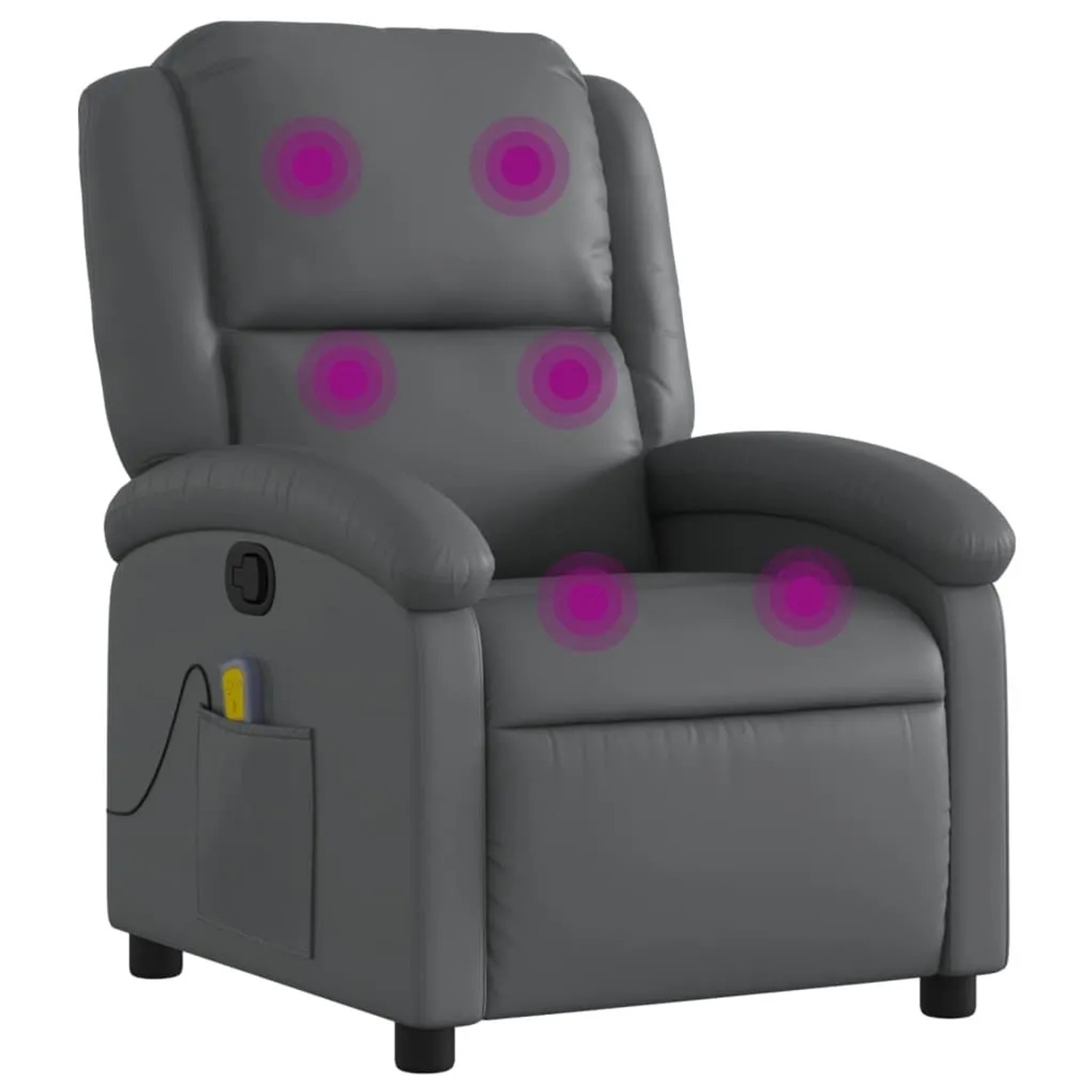 vidaXL Massagesessel Relaxsessel Grau Kunstleder 3205901 günstig online kaufen