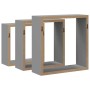 vidaXL Würfelregale 3 Stk Grau MDF 323951_7