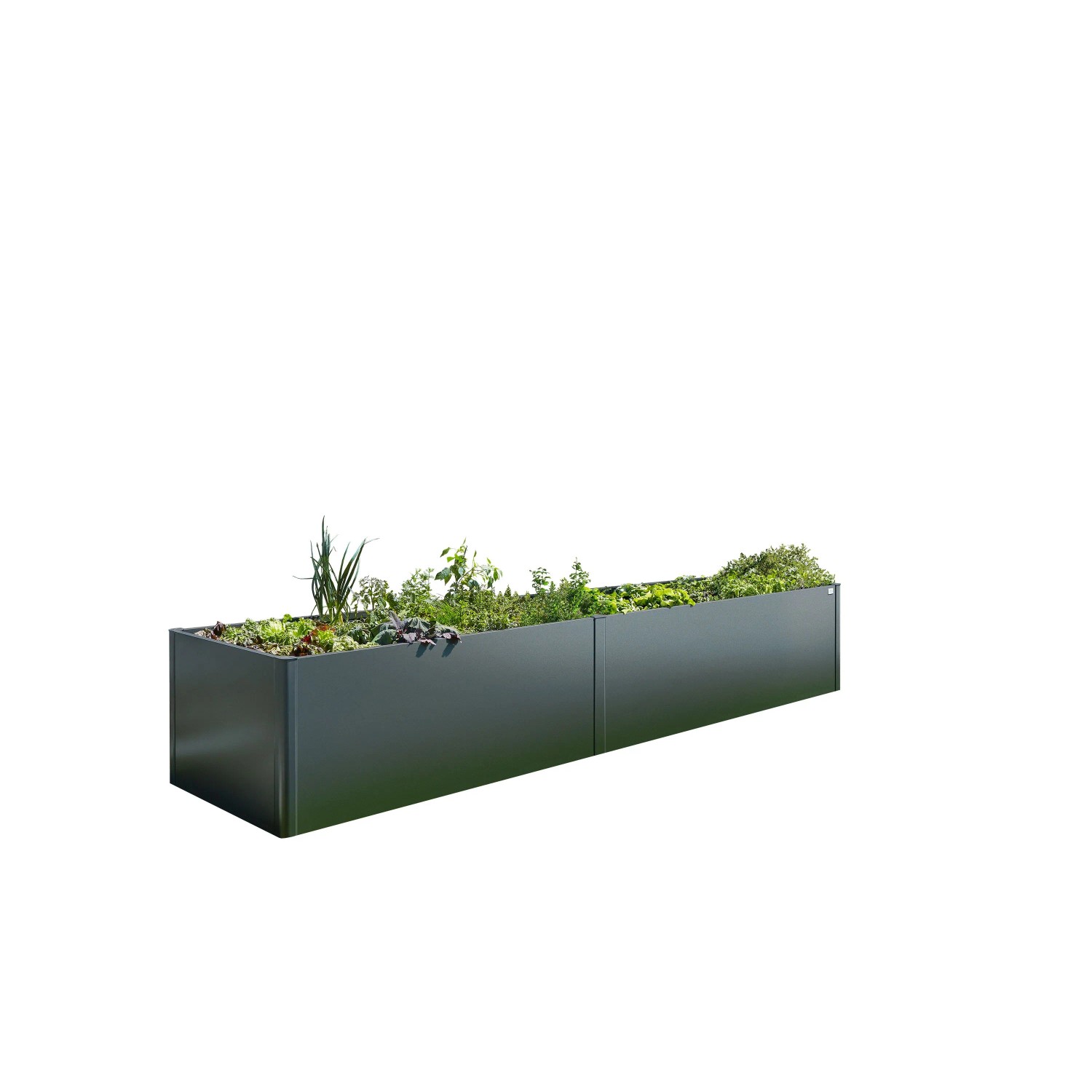 Biohort HochBeet 2 m x 2 m Dunkelgrau-Metallic