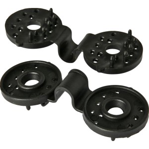 Clip-Ösen 10er Set für Gewächshaus-Zubehör, Kunststoff, zur einfachen Anbringung von Schattiergewebe.