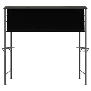 Anthrazitfarbener vidaXL Pavillon 220x110x200 cm mit Dach für Garten & Terrasse.