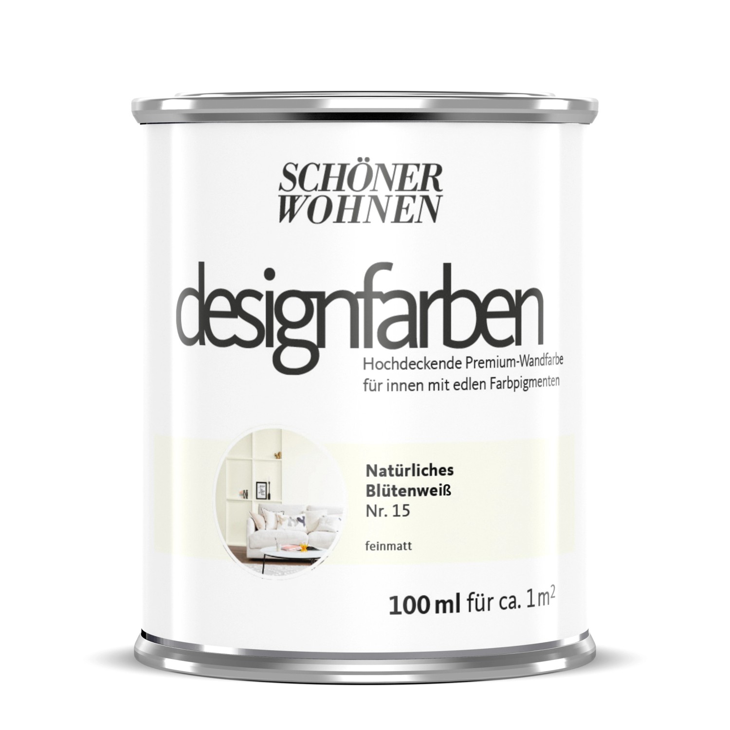 Schöner Wohnen Designfarben Natürliches Blütenweiß 100 ml