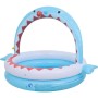 SunClub Planschbecken mit Fisch-Design und Wassersprüher für Kinder.