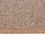 Detailaufnahme: Beige Andiamo Stufenmatte Bob (2er Set, 65x28cm) mit gekettelten Rändern.