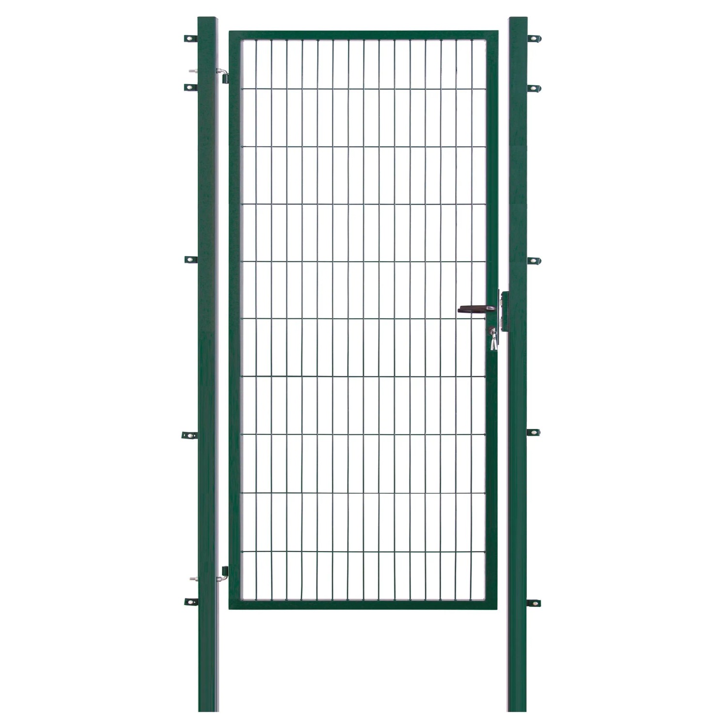 Einzeltor für Doppelstabmattenzaun Grün 200 cm x 100 cm günstig online kaufen