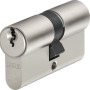 Abus Profilzylinder E30NP 45/45, silberfarbener Türzylinder mit Schlüsselprofil und ABUS Logo.
