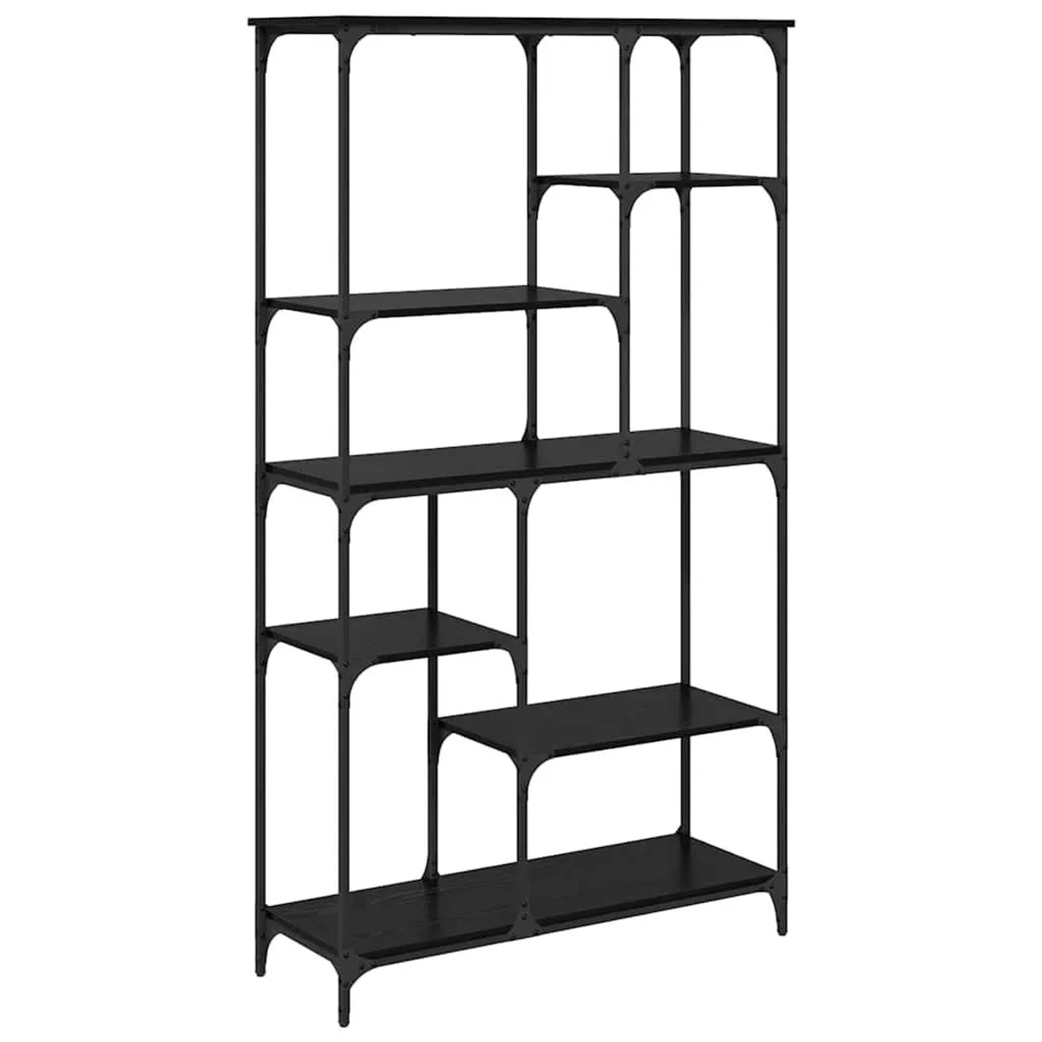 vidaXL Bücherregal Schwarz Eichen-Optik 99 x 35,5 x 176 cm 882777 günstig online kaufen