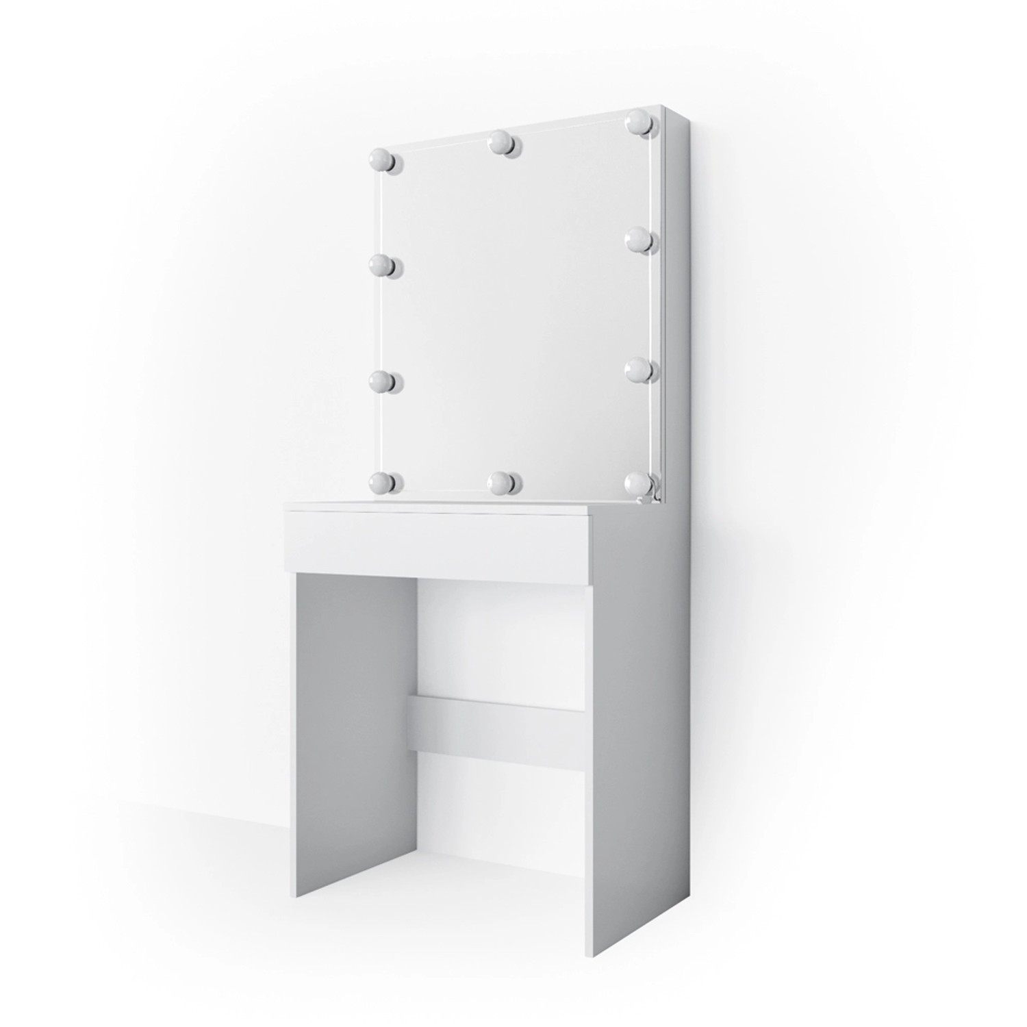 Vicco Schminktisch Melle Weiß 68 cm mit LED Beleuchtung günstig online kaufen