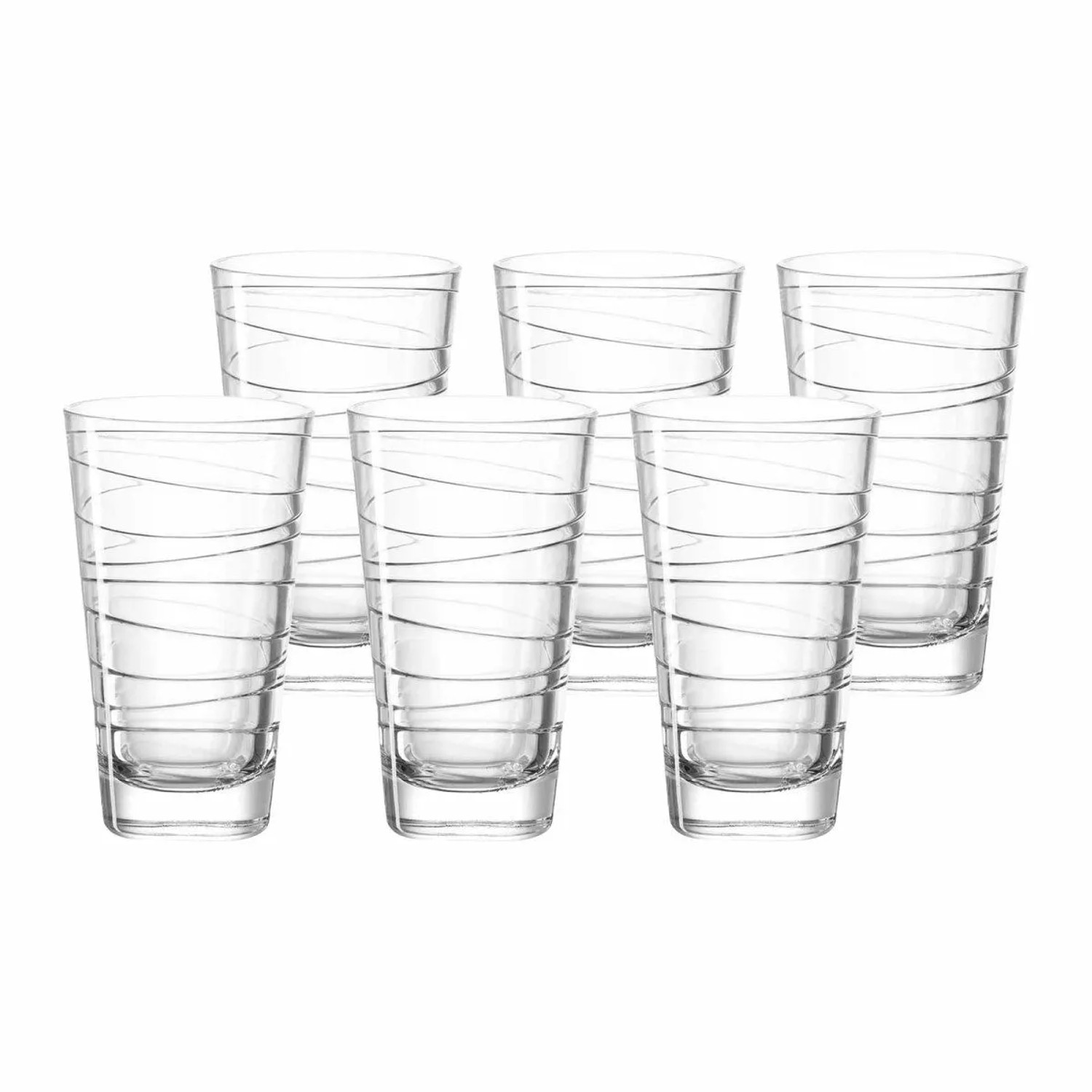 Leonardo Vario Struttura Trinkglas Groß 280 ml 6er Set