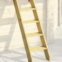 Holzleiter für Karibu Pool Set D mit drei Sonnenterrassen.