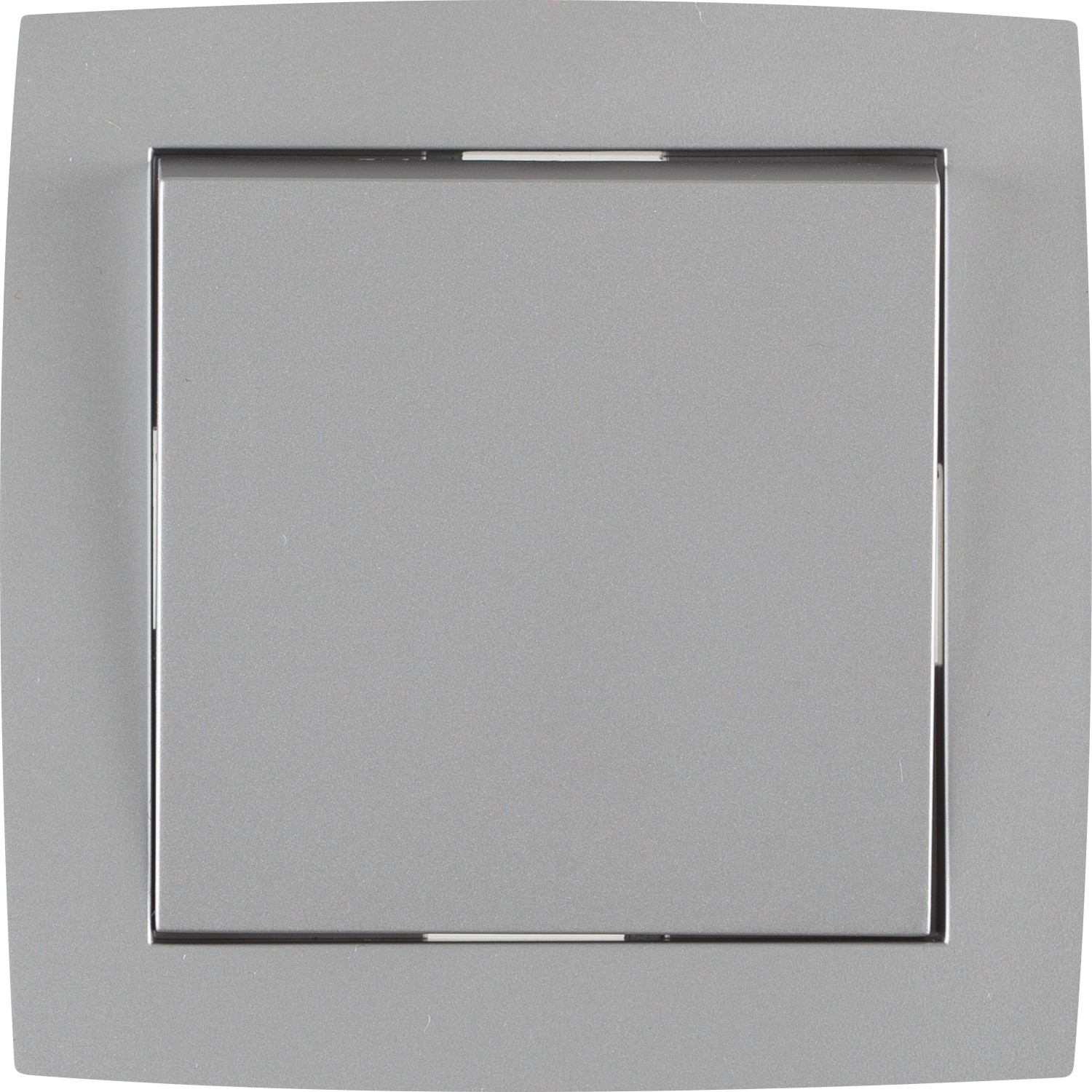 OBI Taster Tauri Neutral mit Rahmen Silber