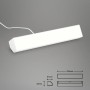 Weiße, dimmbare Brilo LED-Tischleuchte Muro S B-Smart, 9W mit Wifi und Bluetooth Steuerung.