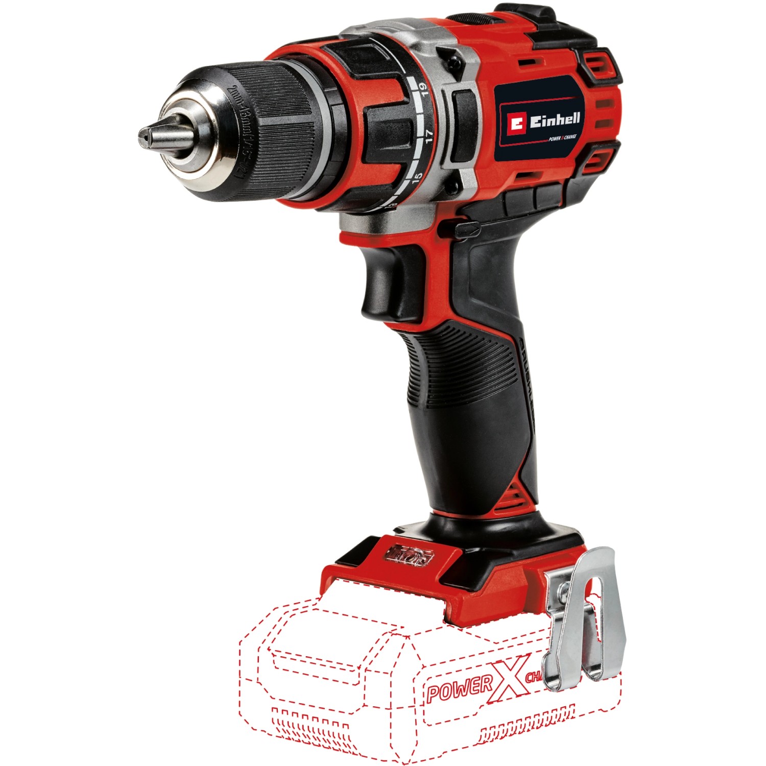 Einhell Power X-Change Akku-Bohrschrauber 18 V TP-CD 18/50 Li Solo