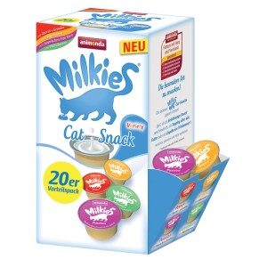 Animonda Milkies Variety Multipack Katzenleckerli mit 20 Portions-Cups.