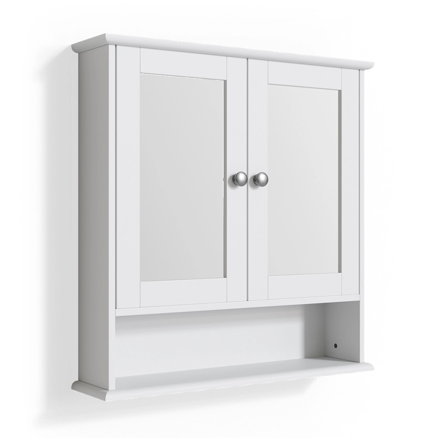 Vicco Badspiegelschrank Bianco Weiß 56 x 58 cm