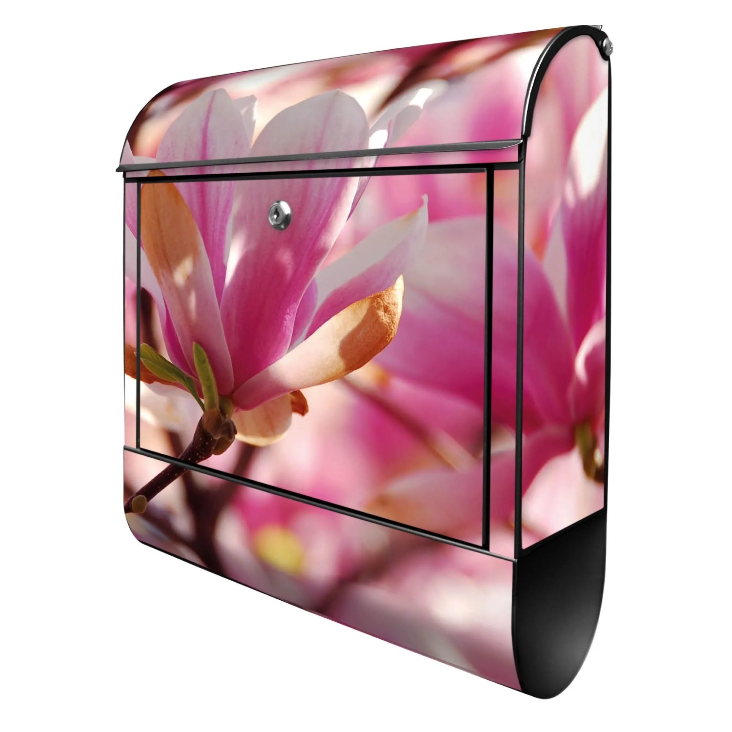 Banjado Design Briefkasten Schwarz Pulverbeschichtet 39x47x14cm 2 Schlüssel günstig online kaufen