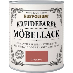 Dose Rust-Oleum Möbellack Kreidefarbe, Ziegelrot, matt. Ideal für Vintage-Look.