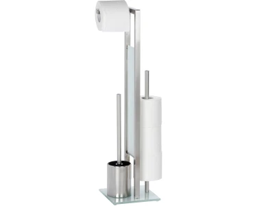 Wenko Stand WC-Garnitur Rivalta Silber Matt 70 cm x 18 cm x 20 cm kaufen  bei OBI