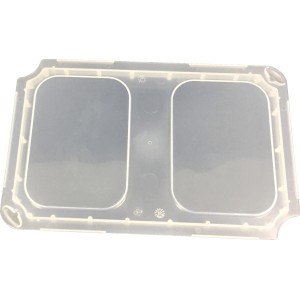 Transparenter Deckel für Eurobox-System Einsatzkasten 1/4 gekreuzt. Aufbewahrungsbox Zubehör.