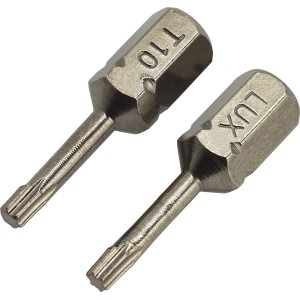 2er Set LUX Torsion Bits Comfort TX10, Bits für Schraubarbeiten.